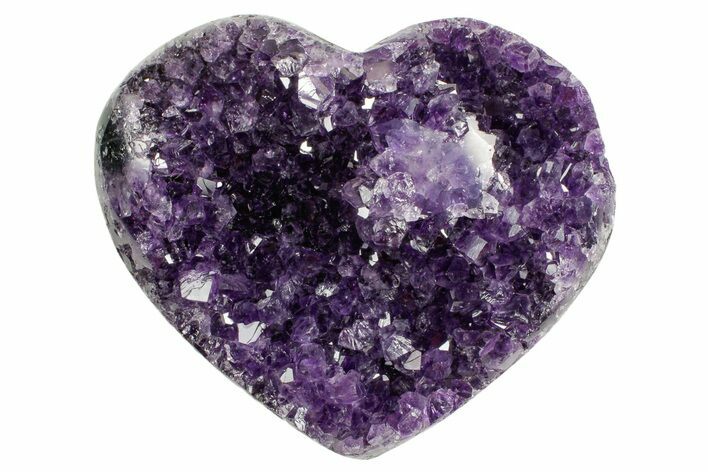 Dark Purple Amethyst Heart - Uruguay #364464